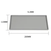 Silicone Flat Tray Square Anti-slip Bathroom Soap Tray Coffee Tea Cutlery Holder 5