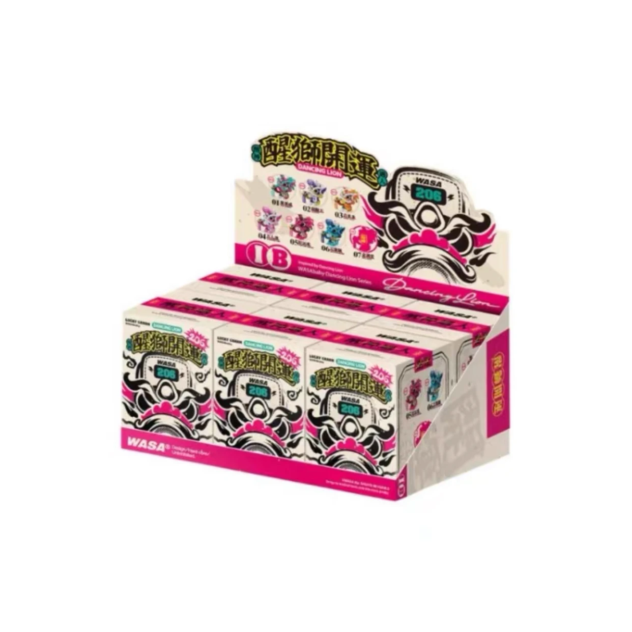 New WASA Dancing Lion 206 Series Blind Box Fortune Doll National