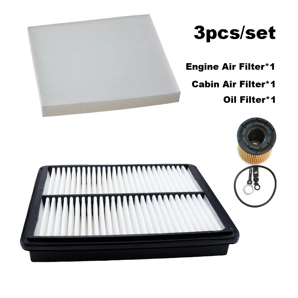 3pcs Filter Set For Hyundai Custo KU 1.5T 270T Parts G4FS Engine A/C Air Oil Filter Accessories