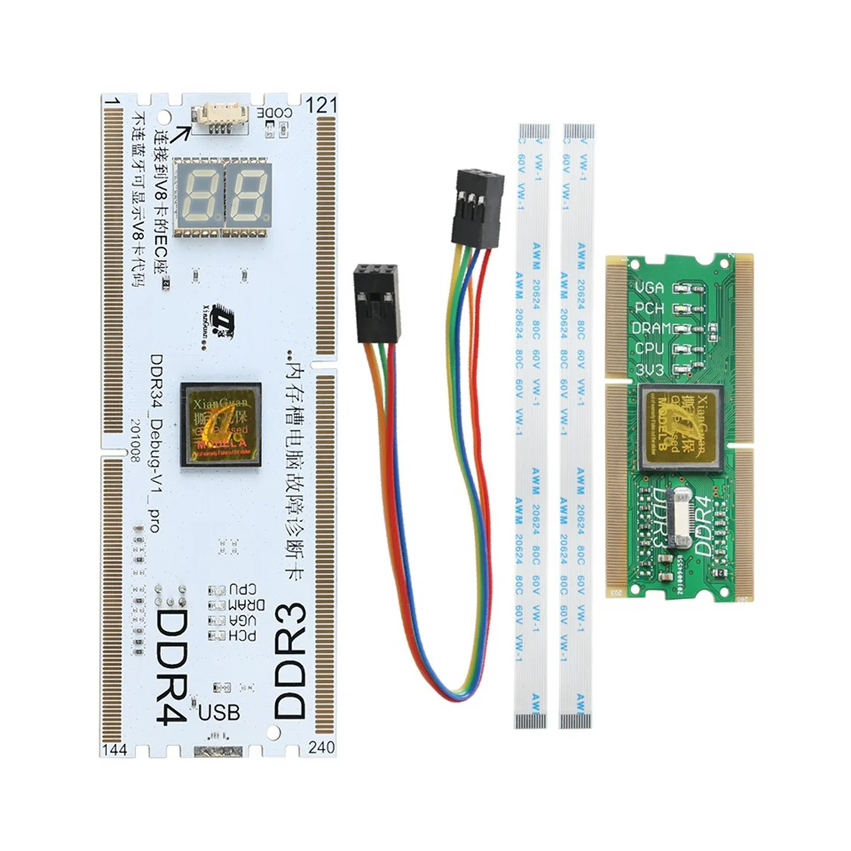 Laptop Desktop Slot de Memória Placa Mãe Ddr3 Ddr4 Notebook Cartão Analisador Diagnóstico Teste para Ddr3 4 - Imagem 6