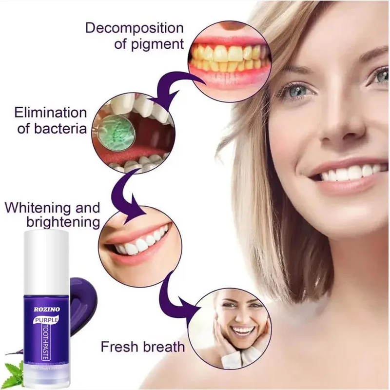 Toothpaste teeth whitening product,teeth whitening essence,teeth health product Whiten Teeth Removing Plaque Stain Brighten Teeth Effective Cleaning Tooth Stain Oral Fresh Breath Tooth Care Product