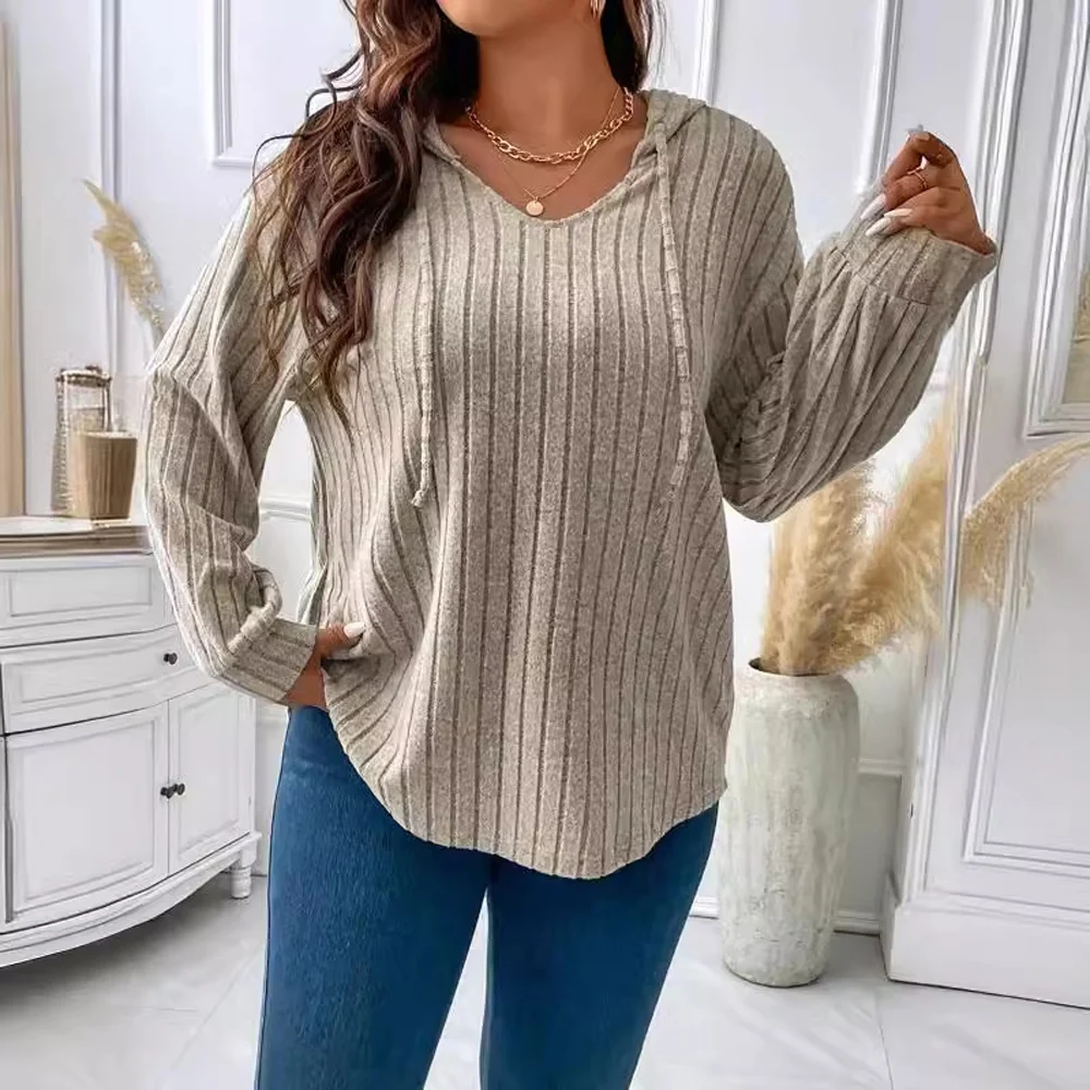 Women Long Sleeve V Neck Casual T Shirts