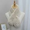 Rex Rabbit Fur Knitted Scarf Foulard Fashion Solid Shawls Rectangle Scarves for Women Winter Warm Real Fur Shawls 1