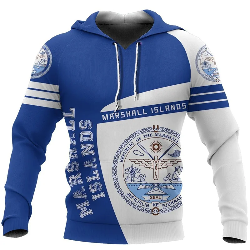 thumbnail image 1 of Sudadera con capucha con estampado 3D de las Islas Marshall y Micronesia, color azul, novedad en sudaderas y sudaderas para hombre, jersey para mujer, ropa con capucha, 1 of 5