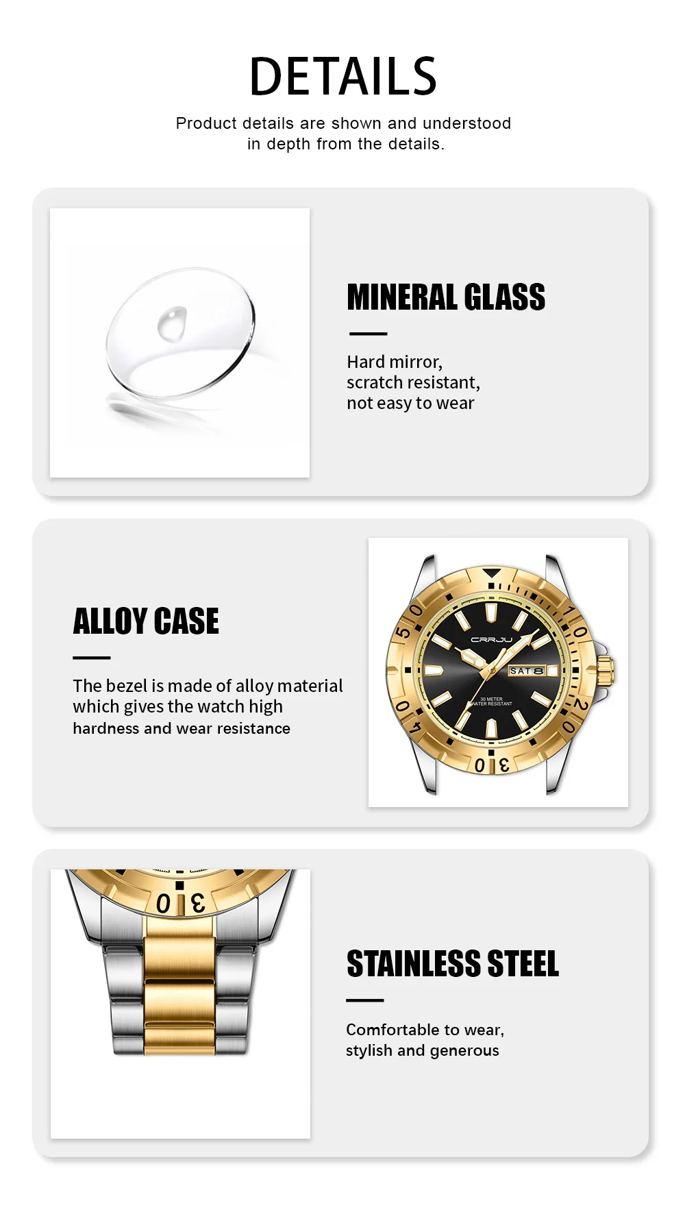 CRRJU 5028 Men's Watch description image 6