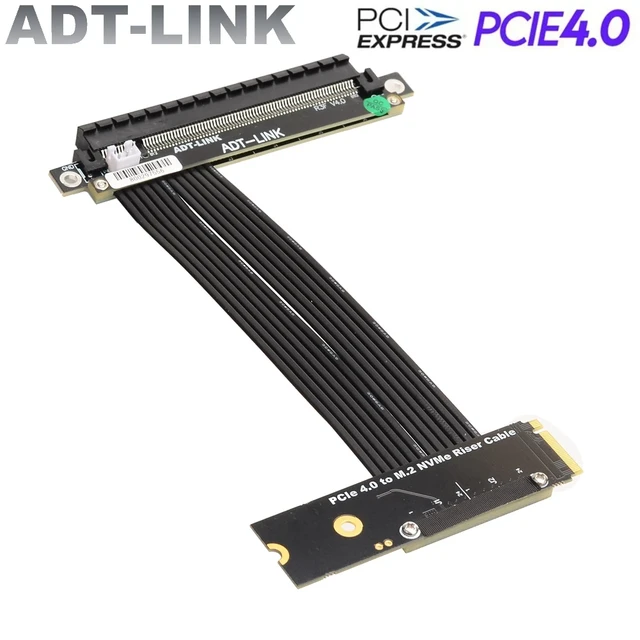 Adaptateur d'extension M.2 NVMe SSD vers PCI Express 4.0x16, cavalier pour  cartes vidéo