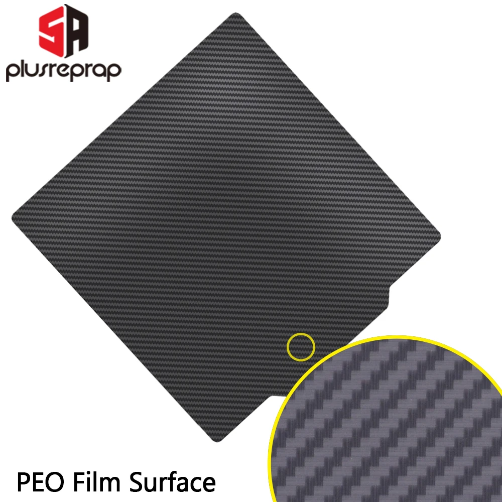 Double Side Coating Heat Bed Sheet Peo Pet Carbon Fiber Spring Steel Sheets Placa de Construção Magnética para Ender3 235x235 mm Novo - Imagem 3