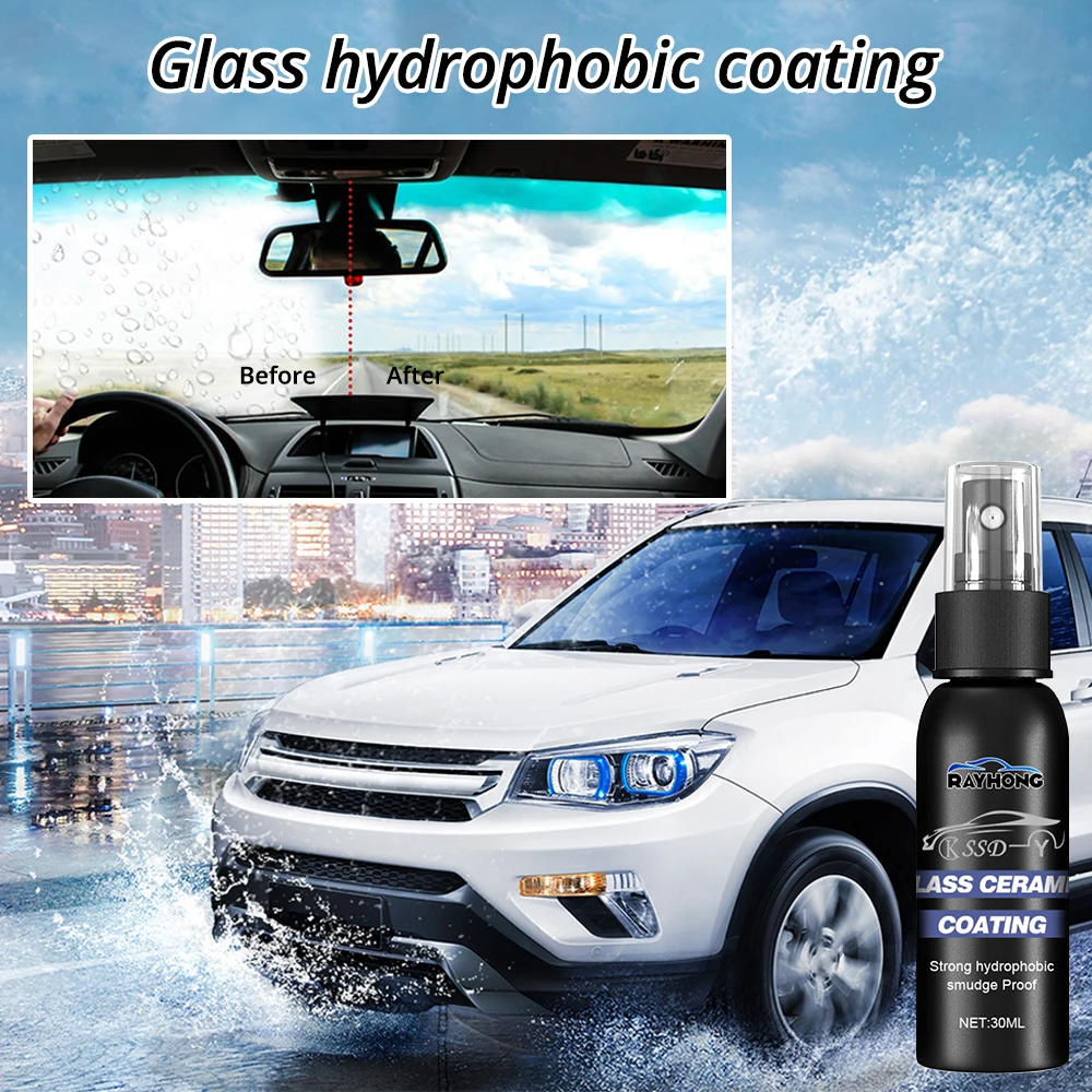 30ml/50ml Auto Windschutz scheibe wasser abweisendes Mittel Aut ofens ter  wasserdicht regens icher Nano hydrophobe Beschichtung Antifogging Klarheit  - AliExpress