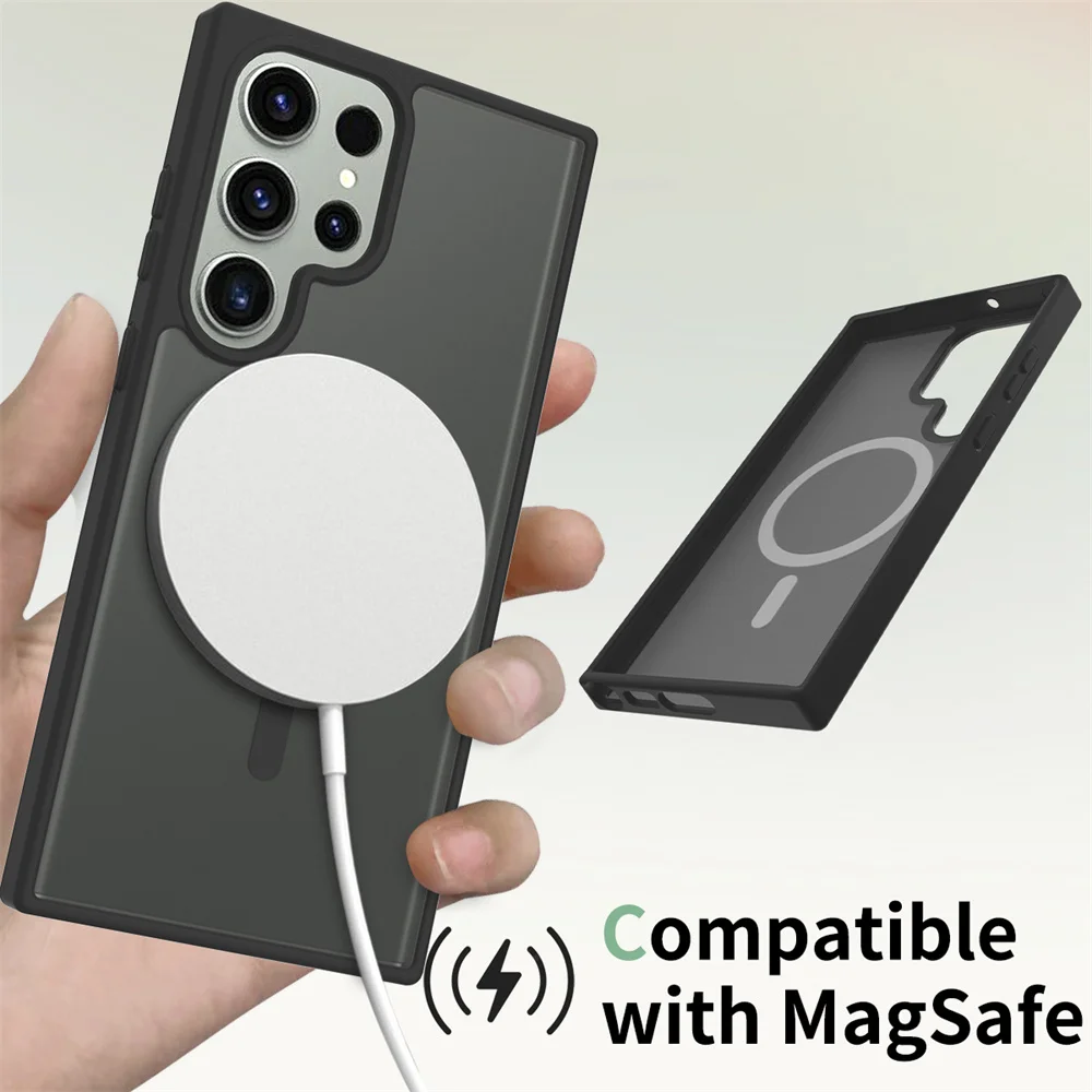 Luxury Dual-Material Protective Phone Case - Sleek Back Cover Design