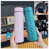 Smart Thermal Bottle Display Temperature Thermal Mug Stainless Steel Food Thermos For Tea Water Bottle With Heating Cup 4