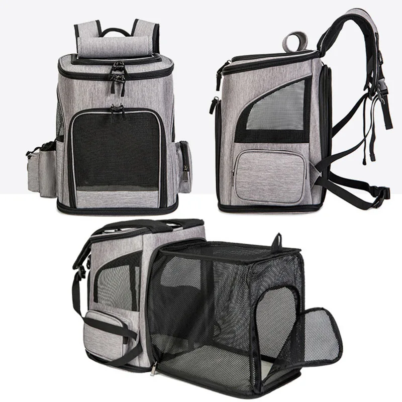Pet Carrier Bag Pet Carrying Bag Pet Backpack Astronaut Expandable Pet Backpack Portable Foldable Transport Travel Bag Breathable Space Capsule Cat & Dog Puppy Carrier