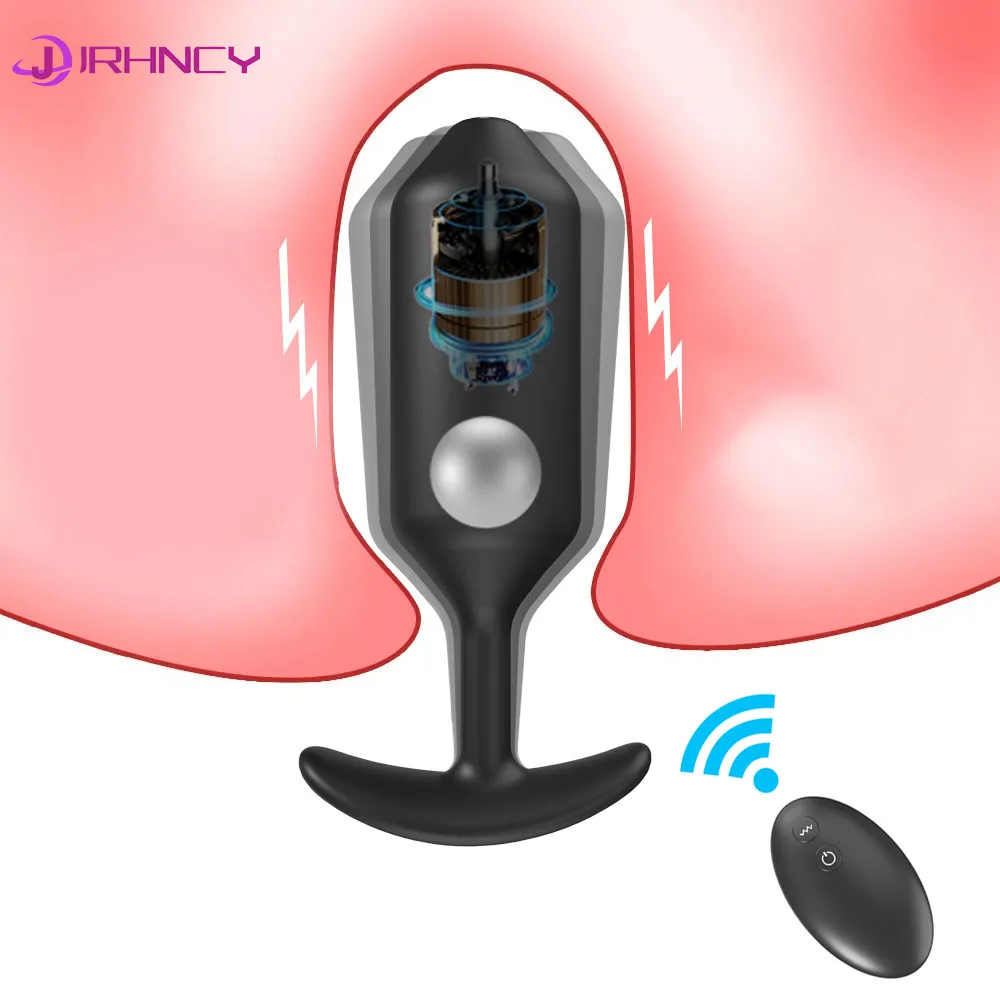 Unisex 10 Frequency Vibrator Butt Plug with USB Charging