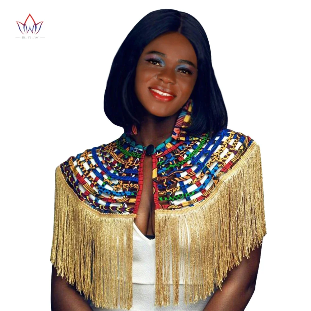 Ankara African Net Necklaces Shawl Collar With Tassel Women Clothings Accessories African Multistrand Necklace Jewelry SP055 ankara fashion print shawl african pashmina for women african chokers necklaces african style women jewelry accessies wyb239