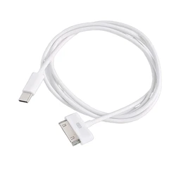 USB Type C to 30 - Pin Charging and Data Sync Cable (White)