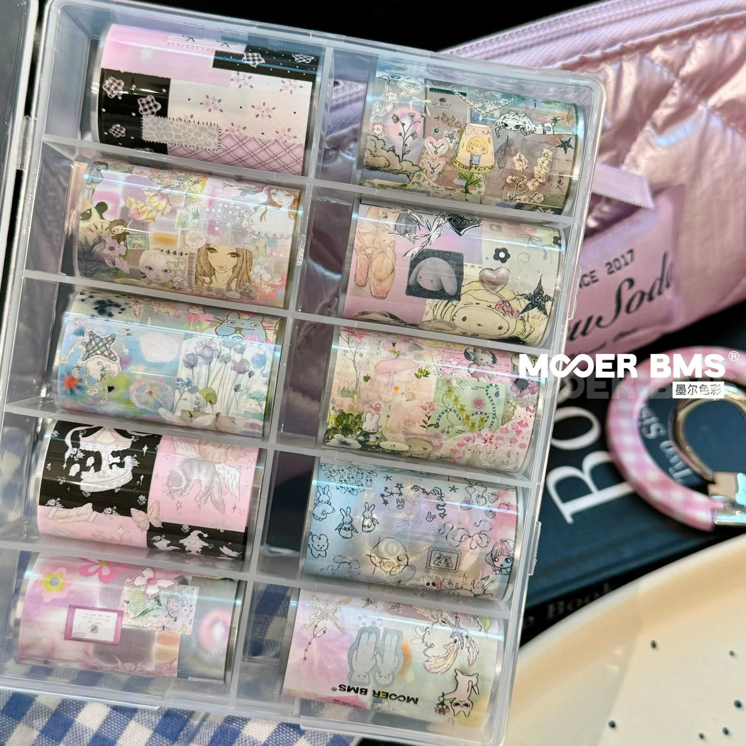 Hand-painted Graffiti Manicure Transfer Stickers Nail Foils Nail Decals Needs To Be Matched with Transfer Glue