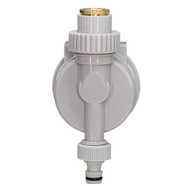 Gray Solar Power Water Timers Irrigation Solenoid Valve Controller Waterproof Power-saving Timed Greenhouse Irrigation System 3