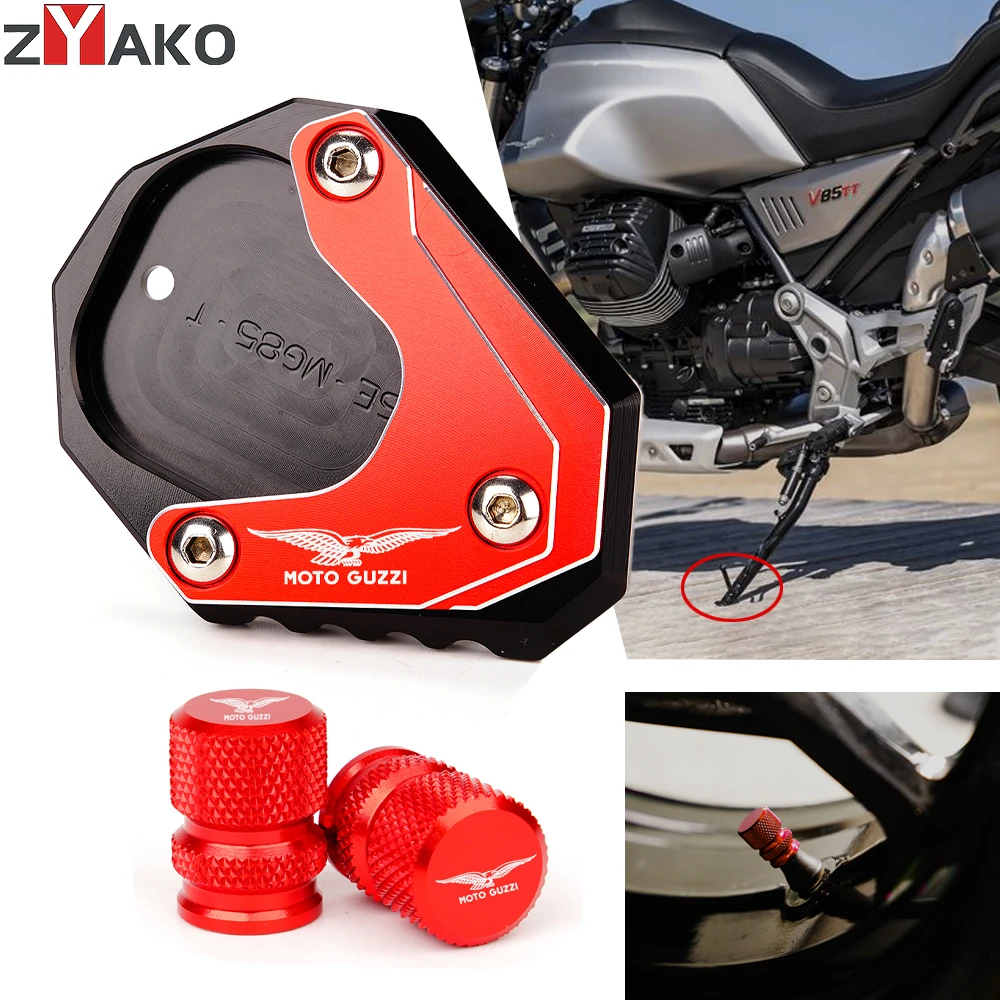Protections Antidérapantes Réservoir Carburant Pour Moto Guzzi V85TT/V85 TT - Adhésifs Caoutchouc Noir