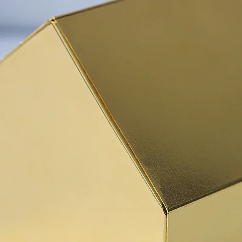 Gilded Metal Tissue Box Home Decor Golden Napkins Organizer Toilet Paper Holder Decorative Tissue Boxes Desktop Home Storage 5