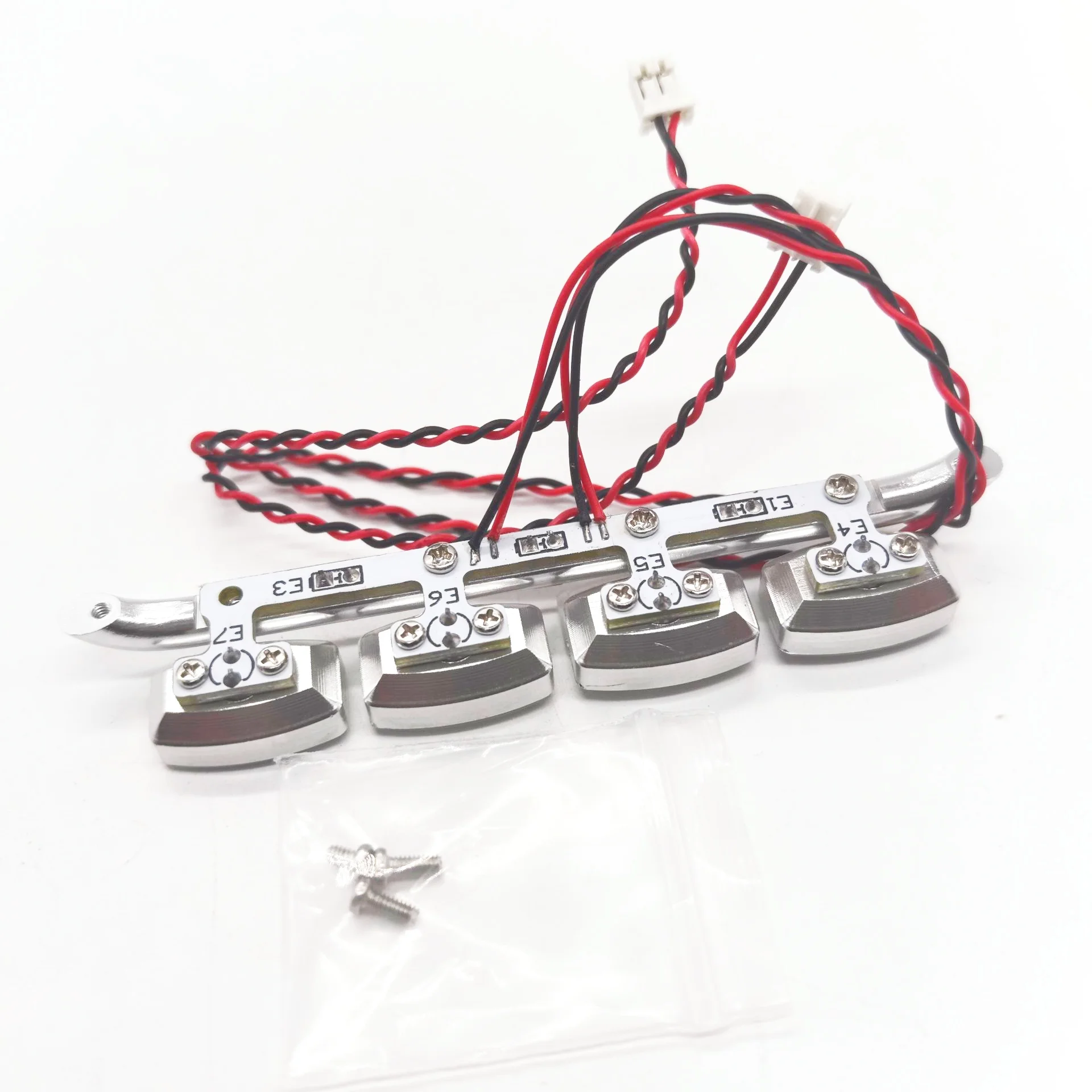 RC 1/14 Metall-Aluminium-Legierung Frontscheinwerfer LED-Licht für Tamiya Muldenkipper für Volvo Scania Tripper Truck DIY-Teile