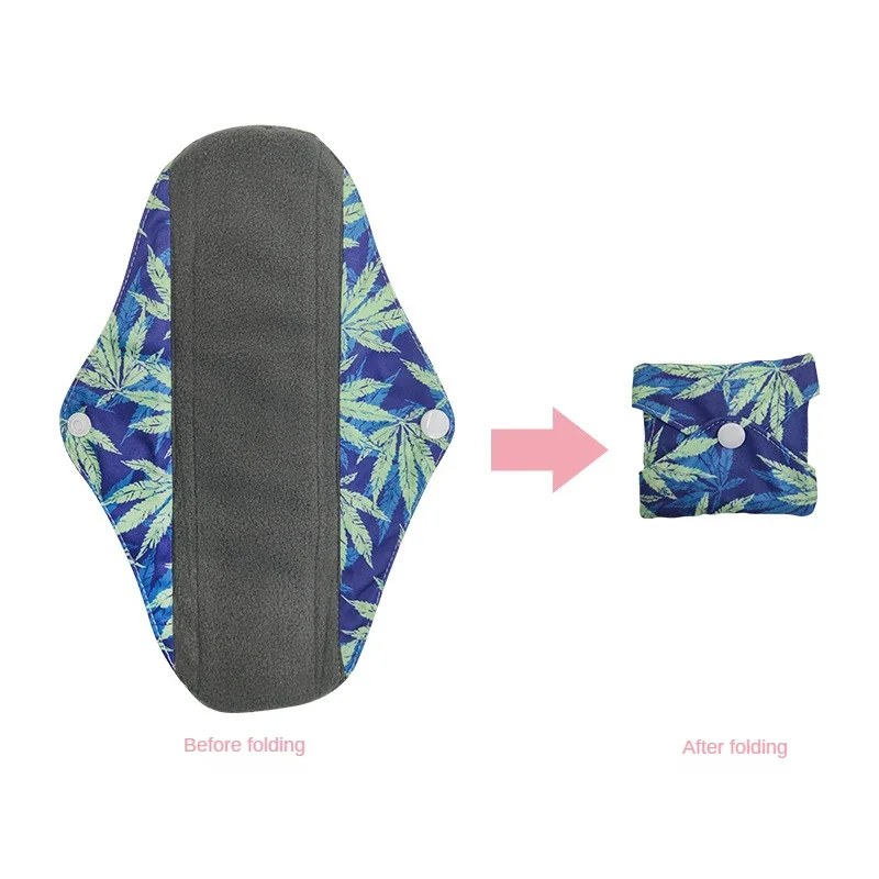 Bamboo Cloth Sanitary Napkin Reusable Washable Menstrual Pads Women Hygiene Sanitary Towels Pads Postpartum Nursing Pads 2