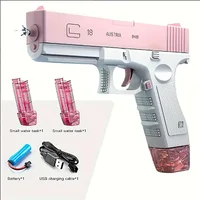 Glock Electric Water Gun Comes With Two Replaceable Small Water Tanks Suitable Beach Pool Parties For Kids 2