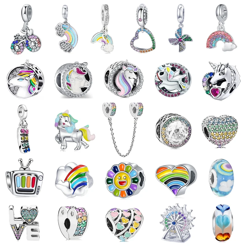 

New Fashionable Charm Original Colorful Windmill Ferris Wheel Beads are suitable for the original Pandora Lady Bracelet Jewelry