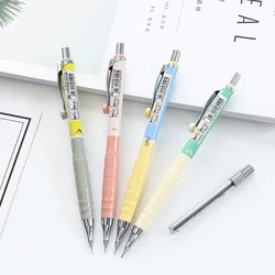Crayons mécaniques couleur Macaron avec recharge, 0.3mm, ensemble de crayons automatiques, outil d'écriture pour étudiants, papeterie Kawaii, fournitures scolaires 