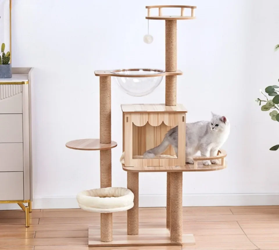 Title 10, Multi-layer Cat Climbing Frame Scratching Posts...