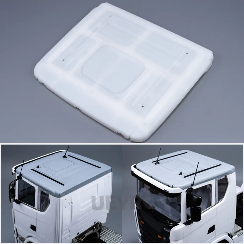 

JUWUBA Plastic Body Shell Low Roof Kit for 1/14 Tamiya RC Dump Truck SCANIA 770S 6X4 56368 8X4 56371 Car Upgrade Accessories