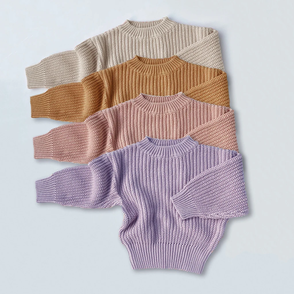 Winter Sweater Kids Sweatershirts Autumn Children Sweaters Kids Knit Wear Kids Knitting Pullovers Tops Baby Girl Boy Sweaters Spring