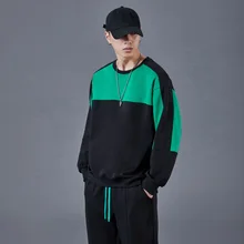 

Eagle Fort Sweater Set Men's Spring Autumn New Korean version of casual sportswear handsome set two pieces