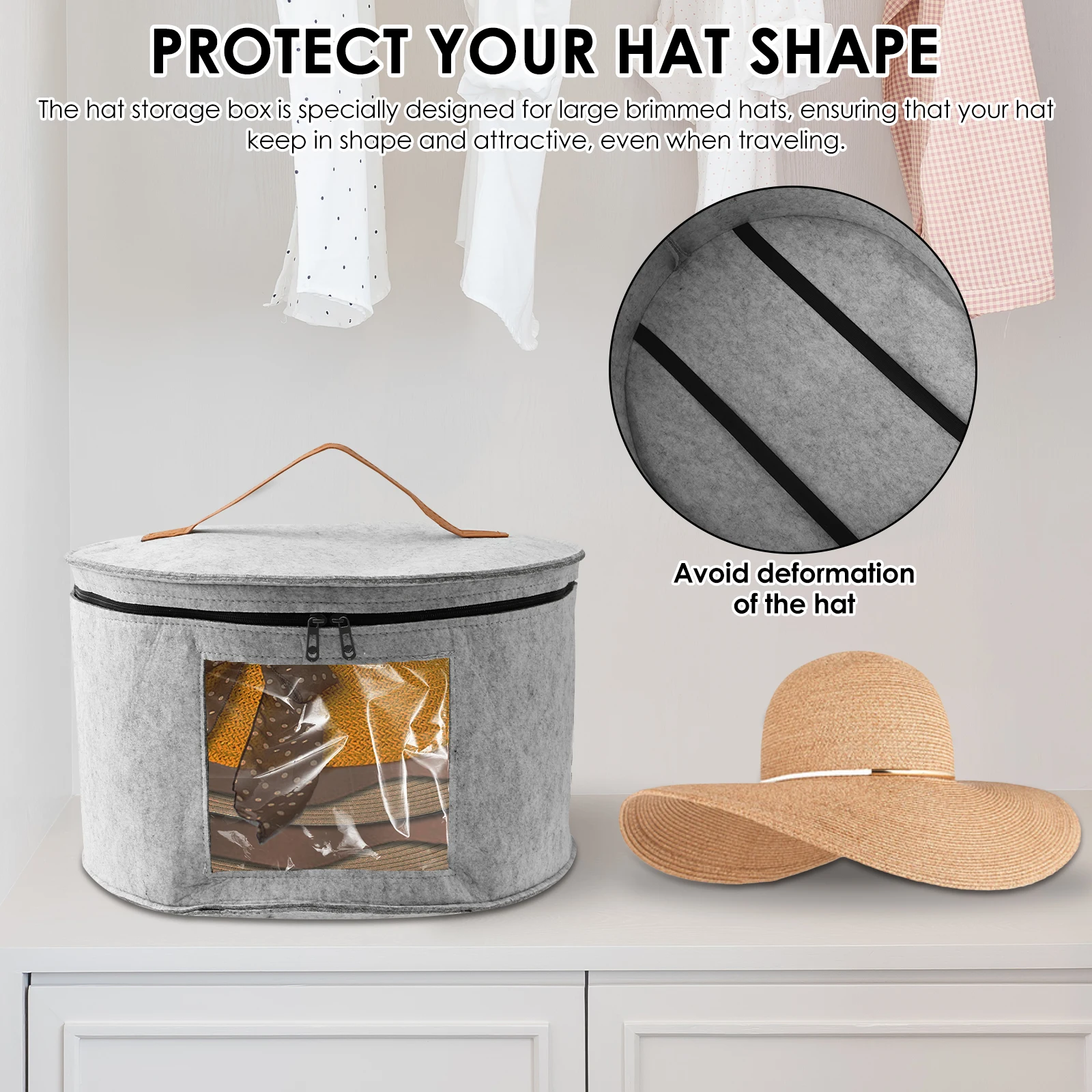 Foldable Nonwoven Storage Box for Hats and Toys