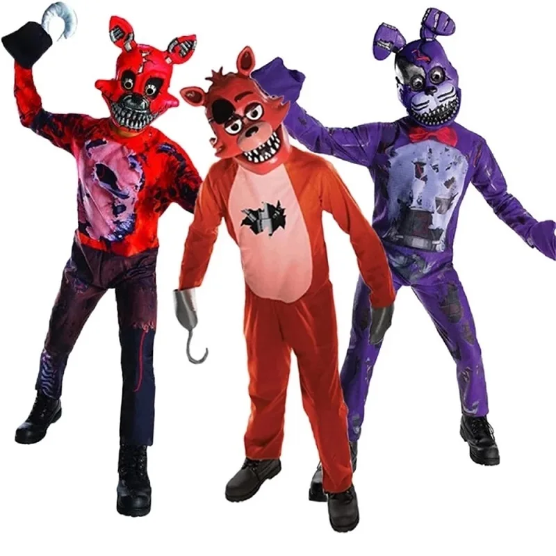Детский костюм Фредди Fnaf Забавный супергероя для мальчиков и девочек