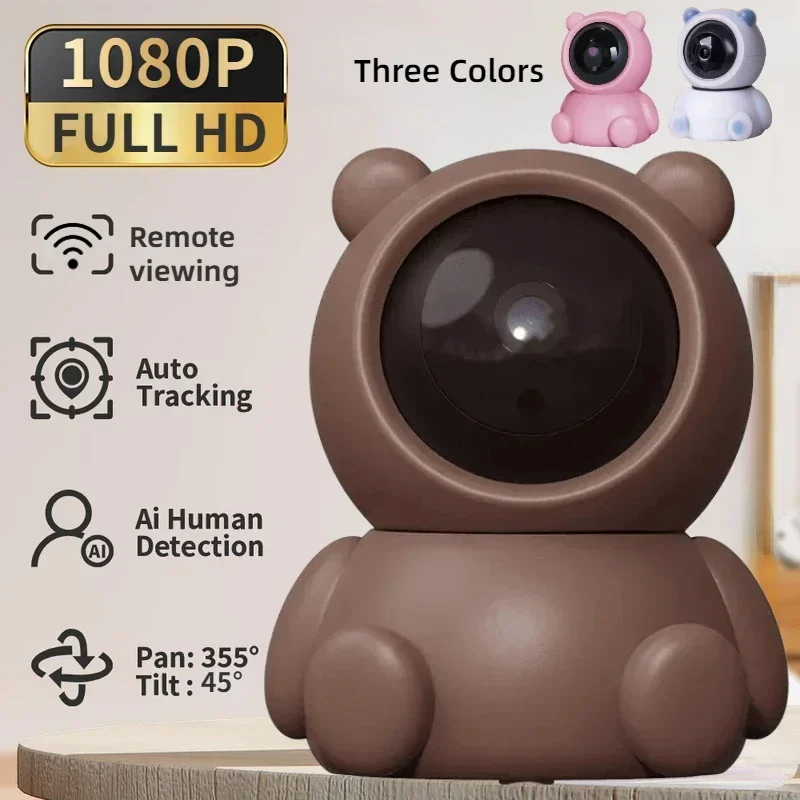

Baby monitor high-definition WiFi camera smart home safety monitoring two-way audio night vision 360 degree motion tracking
