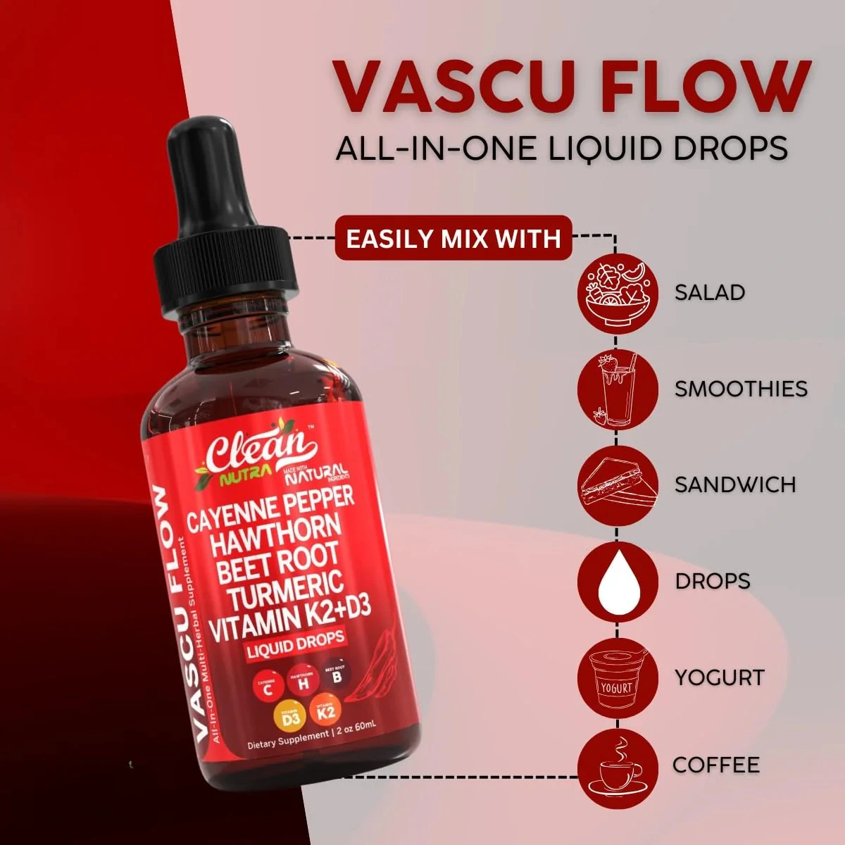 Clean Nutraceuticals Organic Ceylon Cinnamon Berberine Liquid Drops Supplement with Bitter Melon Extract, Glucomannan, Gymnema - Image 2