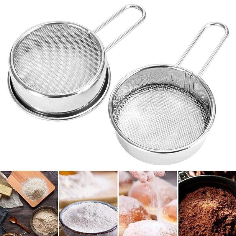COLINO INOX MANICO PLASTICA RETE FINE CM 7 MOON SET 5 PEZZI - METALTEX