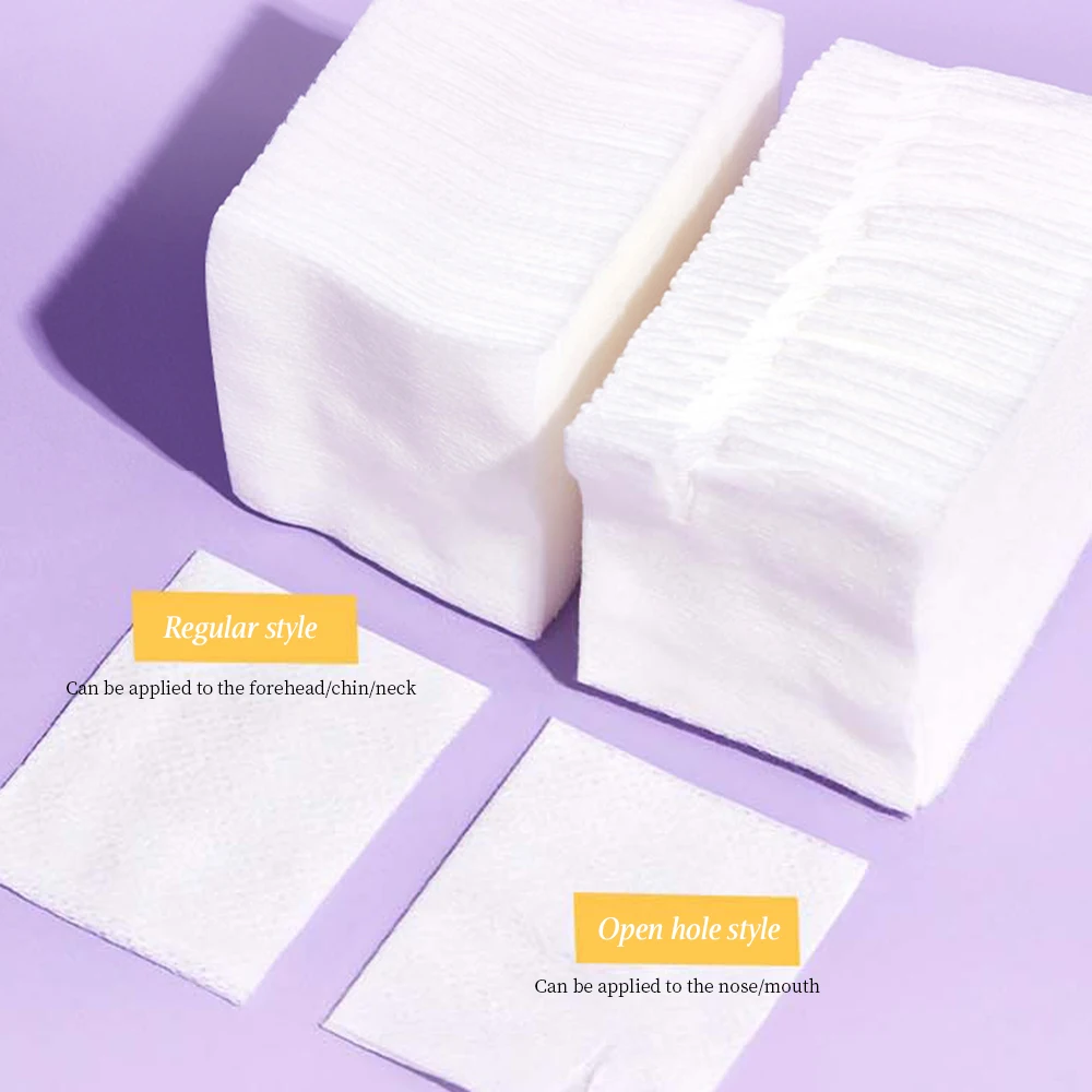 Stretchable Wet Compress Cotton 200/150 PCS for Makeup Remover Pads