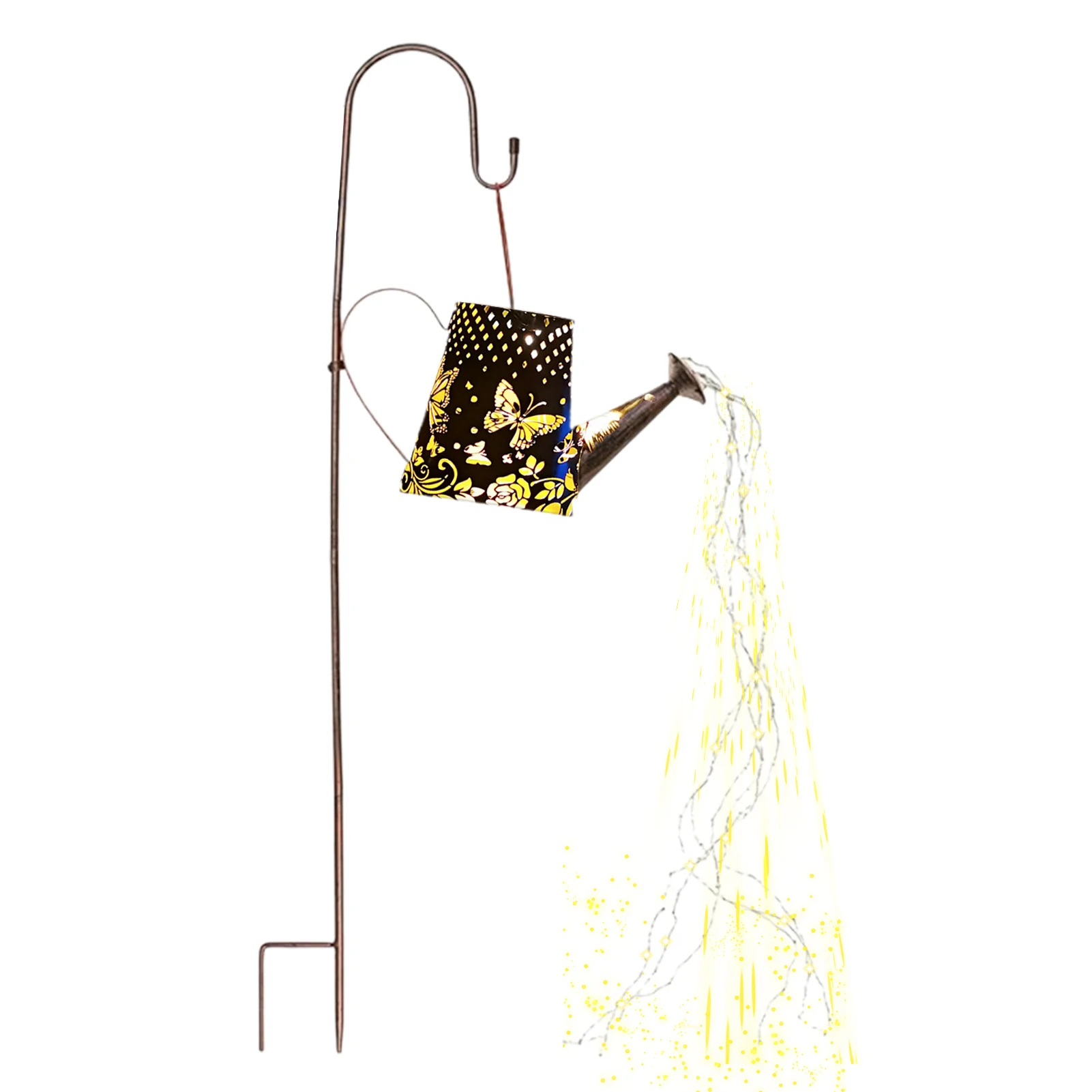 

Solar Watering Can Lights Garden Decor Large Solar Powered Lanterns Waterproof Watering Can Pathway String Lights for Porch