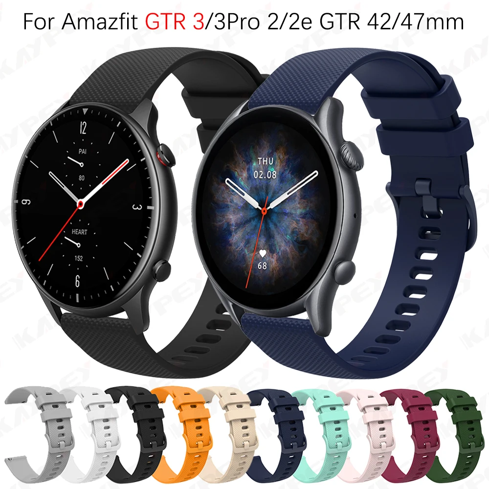 

Силиконовый браслет для смарт-часов Amazfit GTR 3 3Pro 2 GTR 42 мм 47 мм