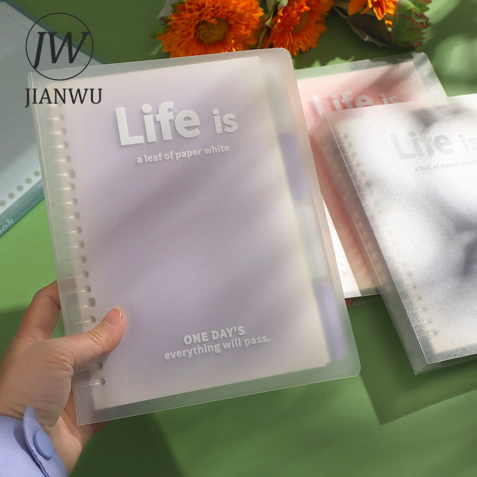 Jianwu A5b5 60 Folhas Livro 2026 Furo Matte Fantasia Colorido Papel de Recarga Loose-leaf Livro Criativo Faça Você Mesmo Suprimentos Estudante - Imagem 4