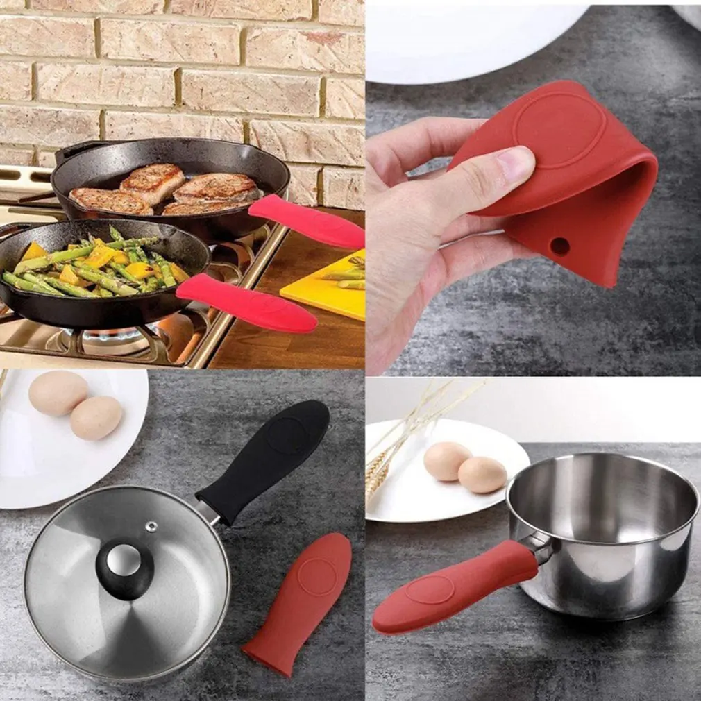 Dropship Potholder Cast Iron Skillet Handle Cover Silicone Hot