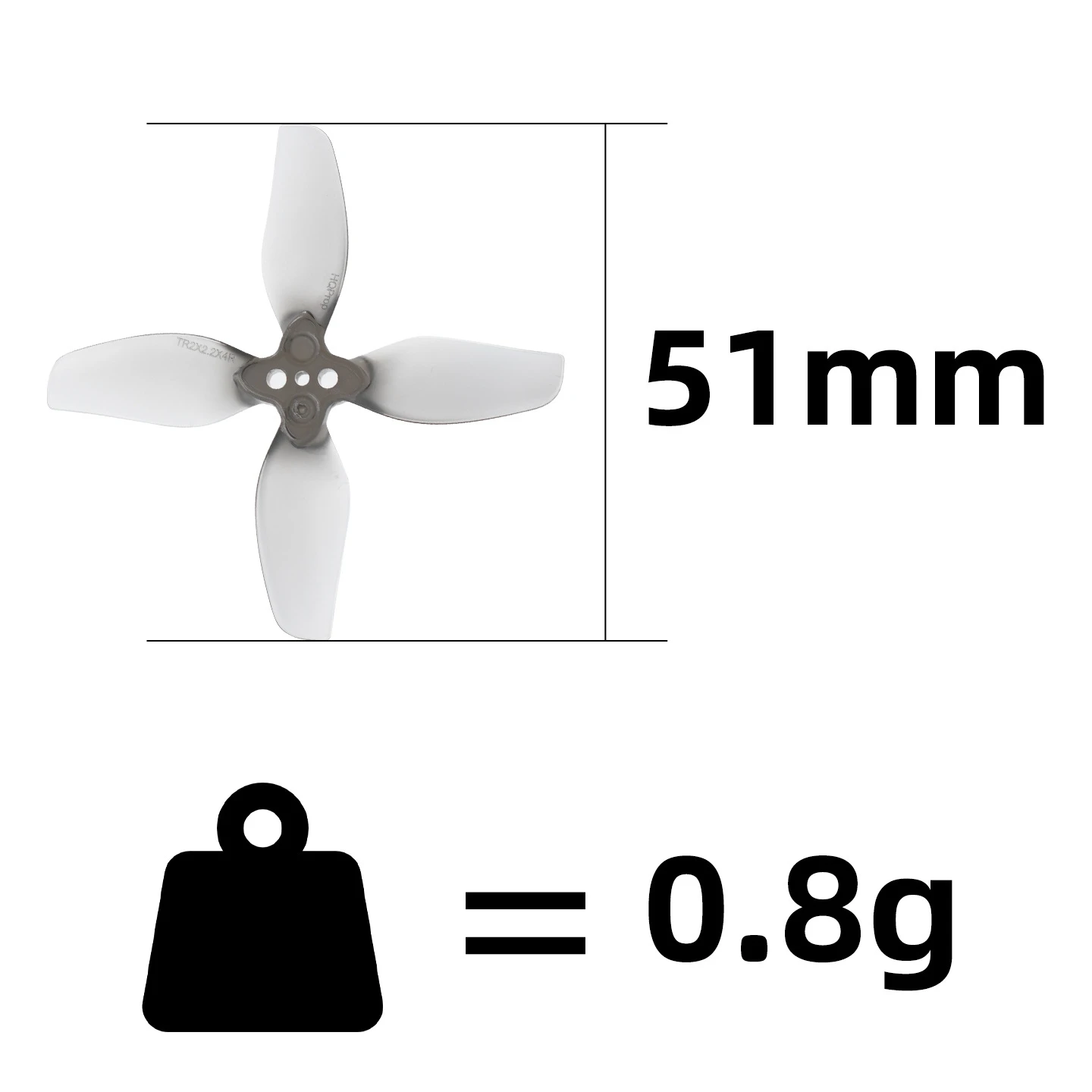 Achetez des hélices 4 pales pour DJI Neo 2 - lot de 4, emballage