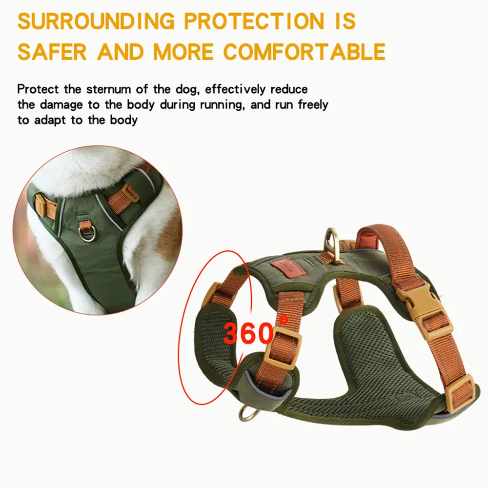 HP308 Reflective Pet Harness – Adjustable & Comfortable Dog Vest 2