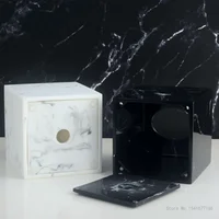 Nordic Square Marble Texture Resin Tissue Box Creative Home Living Room Bathroom Accessories Supplies Dining Table Paper Box 1Pc 2