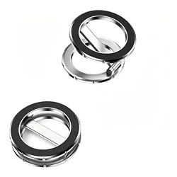 Dual - Sided Magnetic Ring for Universal Phone Mounts (Silver)