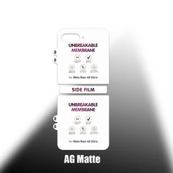 Soft AG Matte Flexible Full Screen Protector with Ultra HD Glossy Finish - Hydrogel Protective TPU Film - 2 Pieces (Matte Back Film)