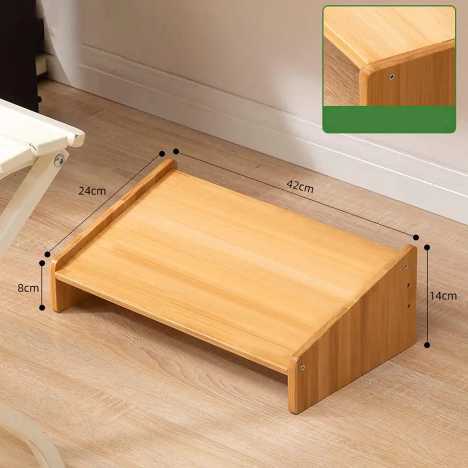 Poggiapiedi Ufficio Ergonomici ACROPAQ - Poggiapiedi Da Scrivania Antiscivolo, 3 Altezze Regolabili Poggia Piedi Per Scrivania Regolabile