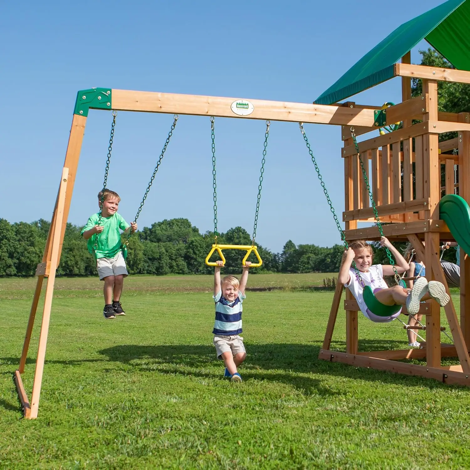 Mount McKinley Swing Set with slide