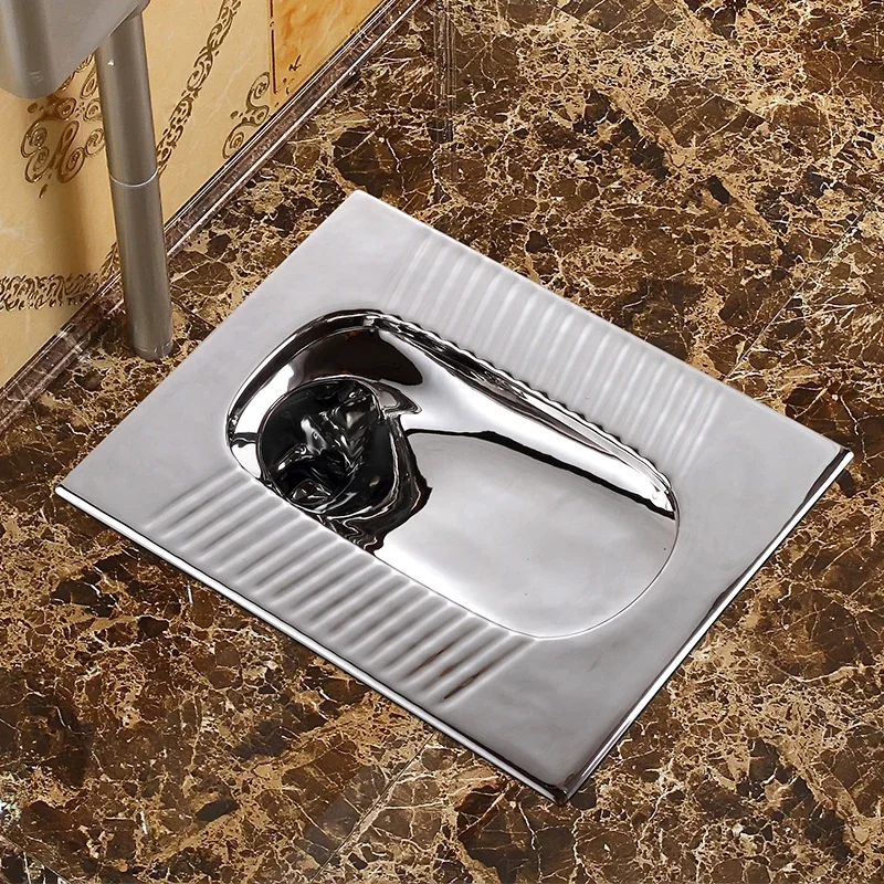 #Silver Household Toilet Set Anti-Blocking Toilet Water-Saving Box Set Potty Chair Squatting Toilet Urinal 3