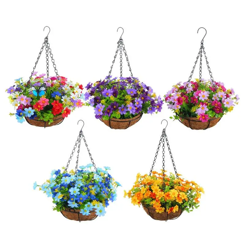 

Silk Daisy Artificial Flower Simulation Silk Daisy Fake Flowers Valentine's Day Wedding Wall Hanging Basket Flowers Party Decor